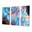 «Turquoise Crystal Structure», ensemble d'art mural abstrait-561872513-561872514