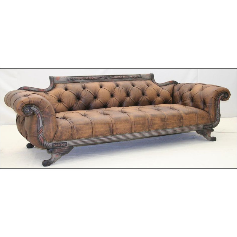 Leather Sofa, Hair Hide Zebra in the Wild, Natural, Pewter