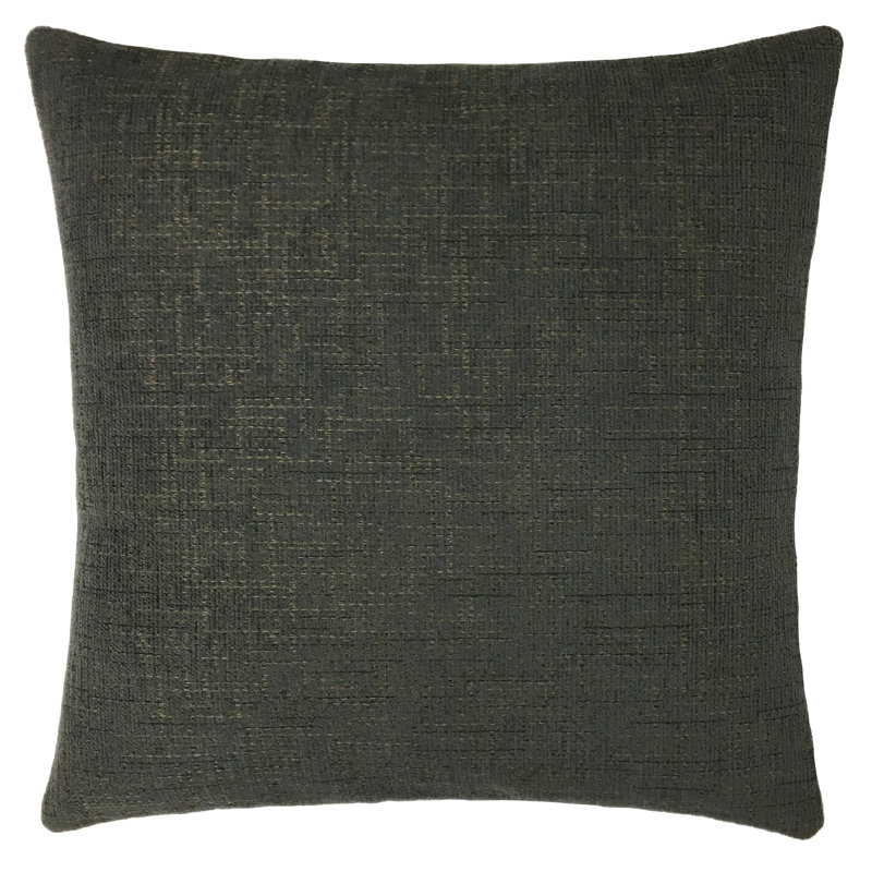 Puako Accent Pillow, H 18 po x l 18 po, Mélange de duvet, Marron foncé