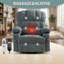 Fauteuil inclinable surdimensionné super doux avec chaleur et massage-1397863690