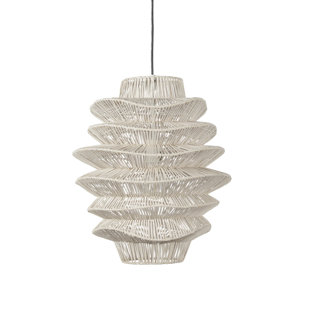 Barlow Single Light Rattan Dimmable Pendant