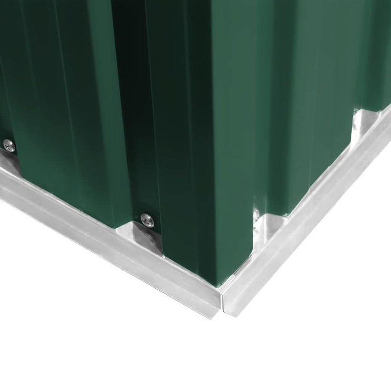 Remise de rangement traditionnelle en acier l 6,23 pi. X P 4,07 pi. Dasheil, Vert