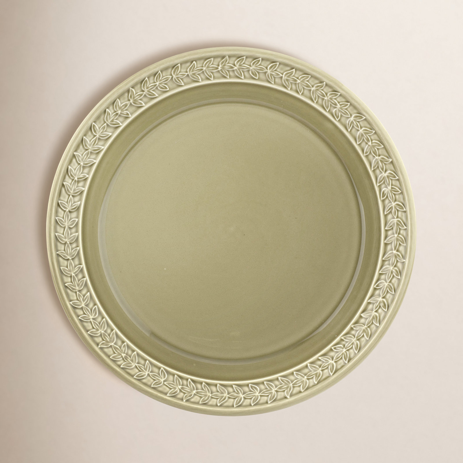 Portmeirion Botanic Garden Harmony 11" Dinner Plate, Moss Green