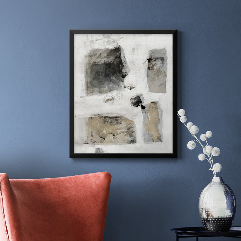 Toile encadrée de qualité supérieure «A SIMPLE LOVE I», Noir, H 20 po x l 16 po