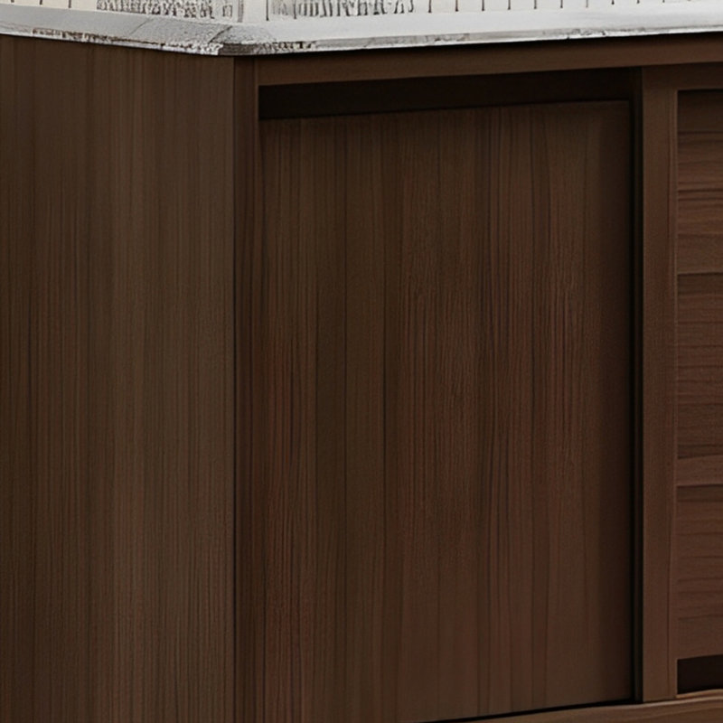 Armoire de salle de bain de style moyen-ancien, H 19,68 po x l 47 po x P 21,65 po