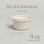 over&back Stoneware Multicolored Ramekin Set - Six Mini Dishes Perfect For Sides, Dips, Creme Brulee, Desserts, And More - Easy-to-stack All-occasion Place Settings - 4" X 4" X 2.25" - Semi-matte