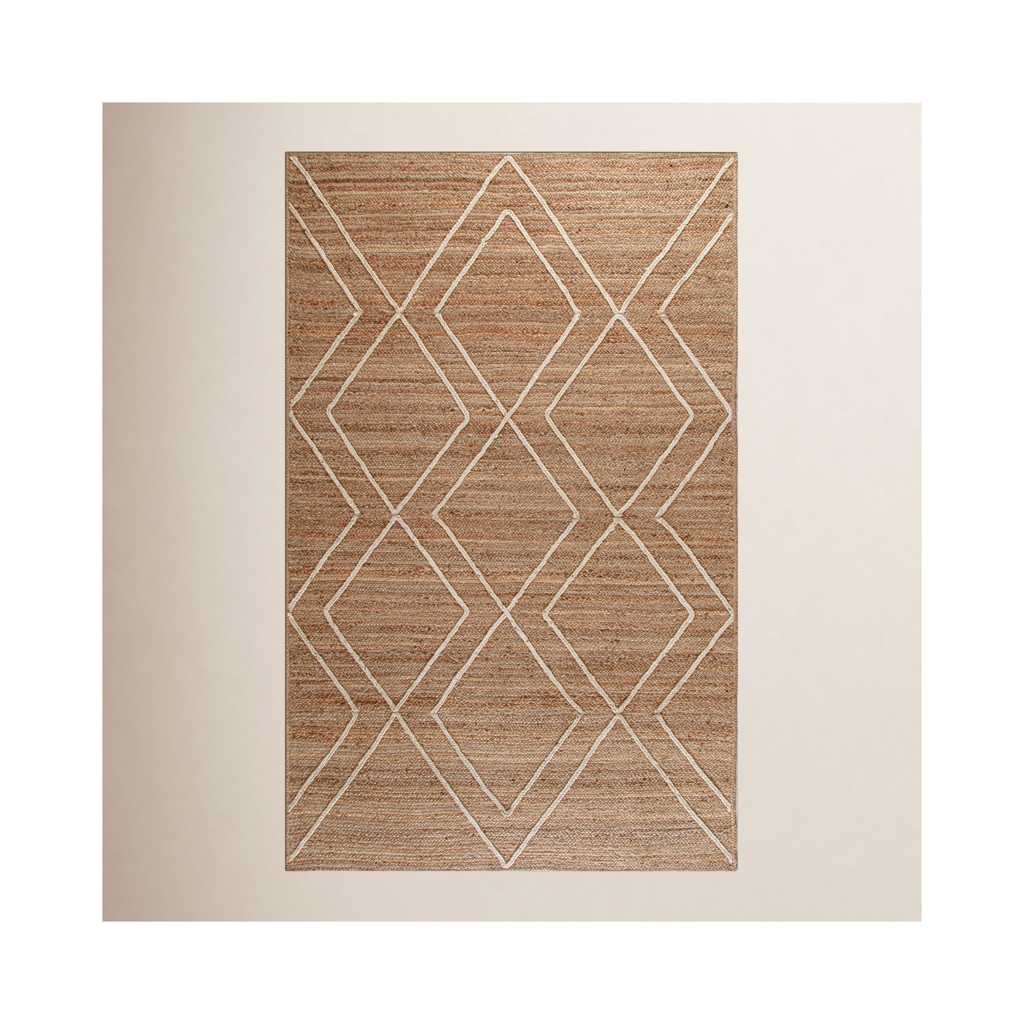 Miriam Hand Loomed Jute / Sisal Brown Rug, Rectangle 8' x 10'