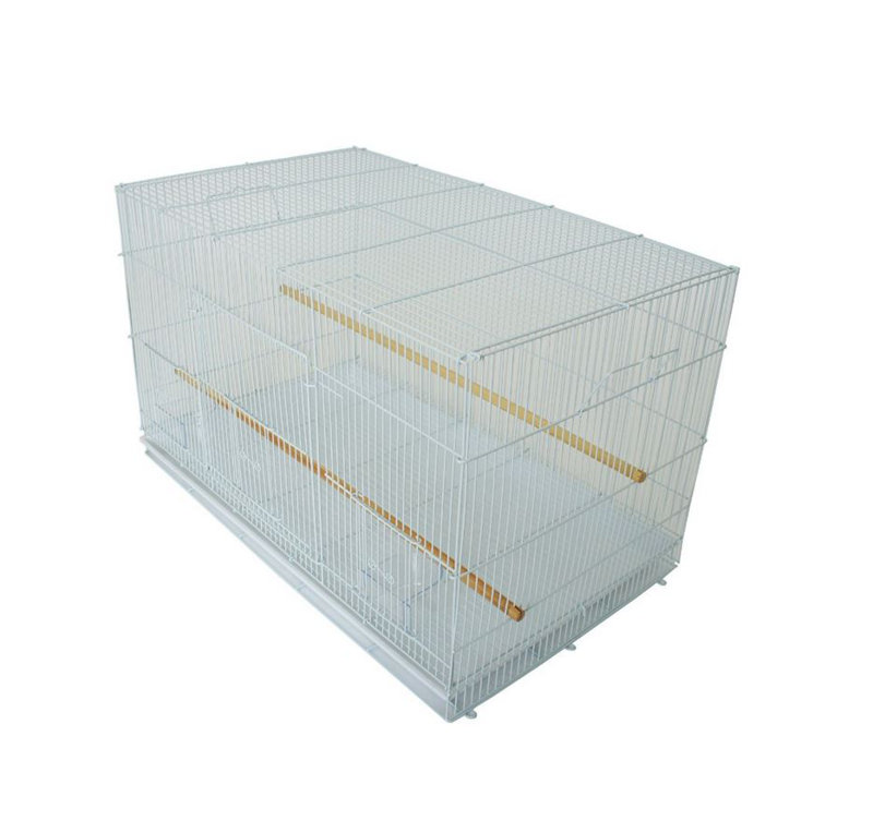 Cage à oiseau moyenne, blanc