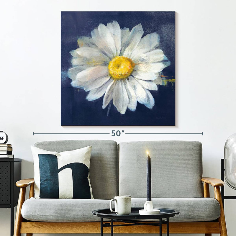 Harnek Boldest Bloom II Dark Blue, 33" H x 33" W
