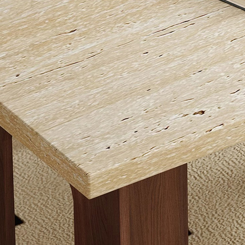 Spacious Under-Table Design Dining Table Set, 29.52"H x 78.74"L x 31.49"W
