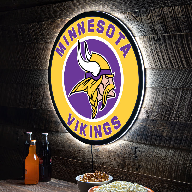 Plaque murale lumineuse NFL, Vikings du Minnesota