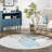 Eowyn SpinClean Modern Rabbit Machine Washable Kids Area Rug-94490815