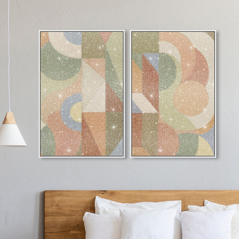 Adore You Set Set by Oliver Gal, 110"H x 74"W, White Floater Frame