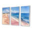 «Blue Pink Italian Beachside Escape», ensemble de reproductions d'art mural plage-45680808-45680789
