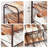 3 Tier 12 Pairs Shoe Rack Metal Shoe Shelf with Adjustable Tilt Angle-2113835186-2094986436