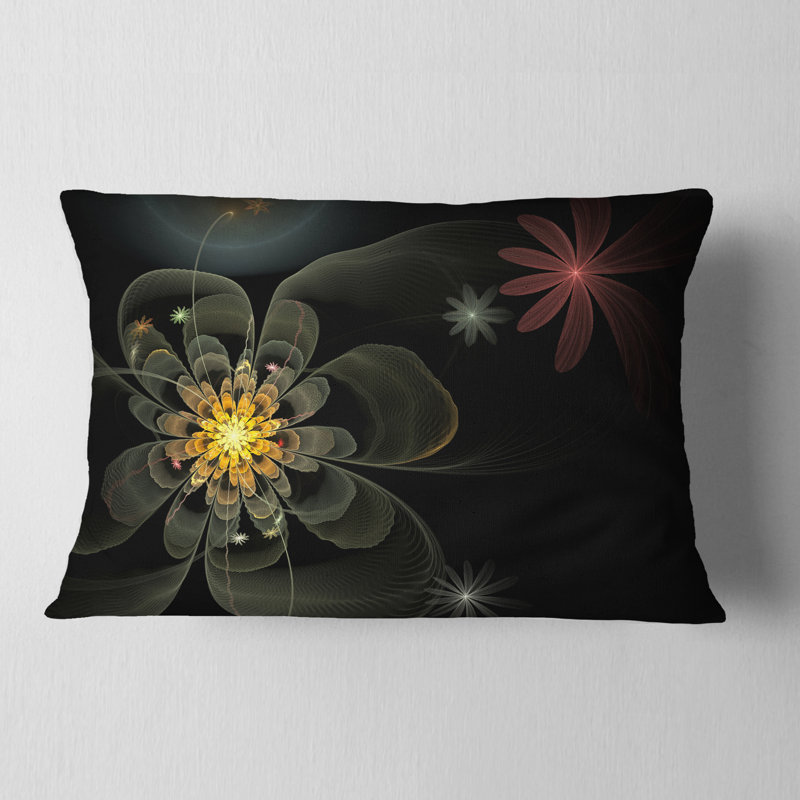 Petit coussin lombaire en fleur de fleurs