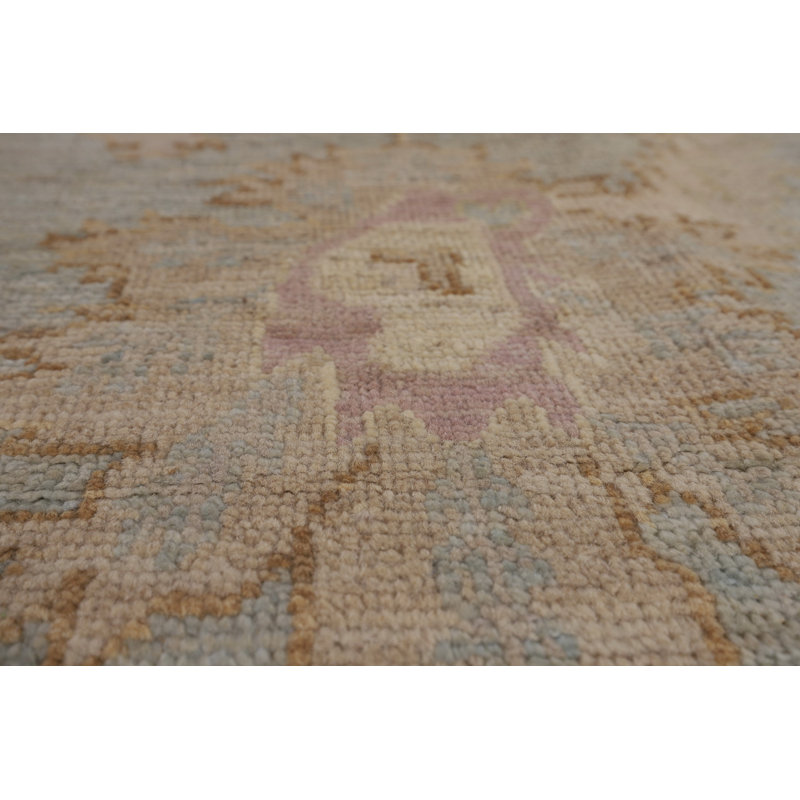 Vegetable Dye Oushak Turkish Area Rug 9x12