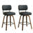 Swivel Upholstered Counter Stool With Wood Frame-114223066-114223069