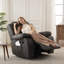 Ensemble de 2 fauteuils inclinables en cuir Crovetti-105706615