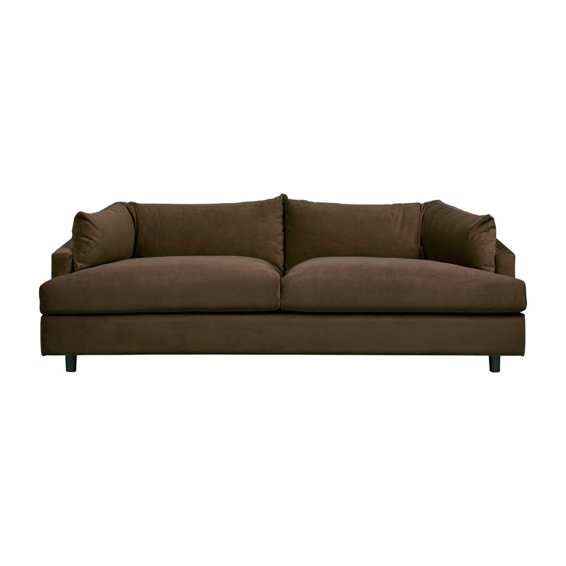 Thalia Sofa, Velvet Cocoa