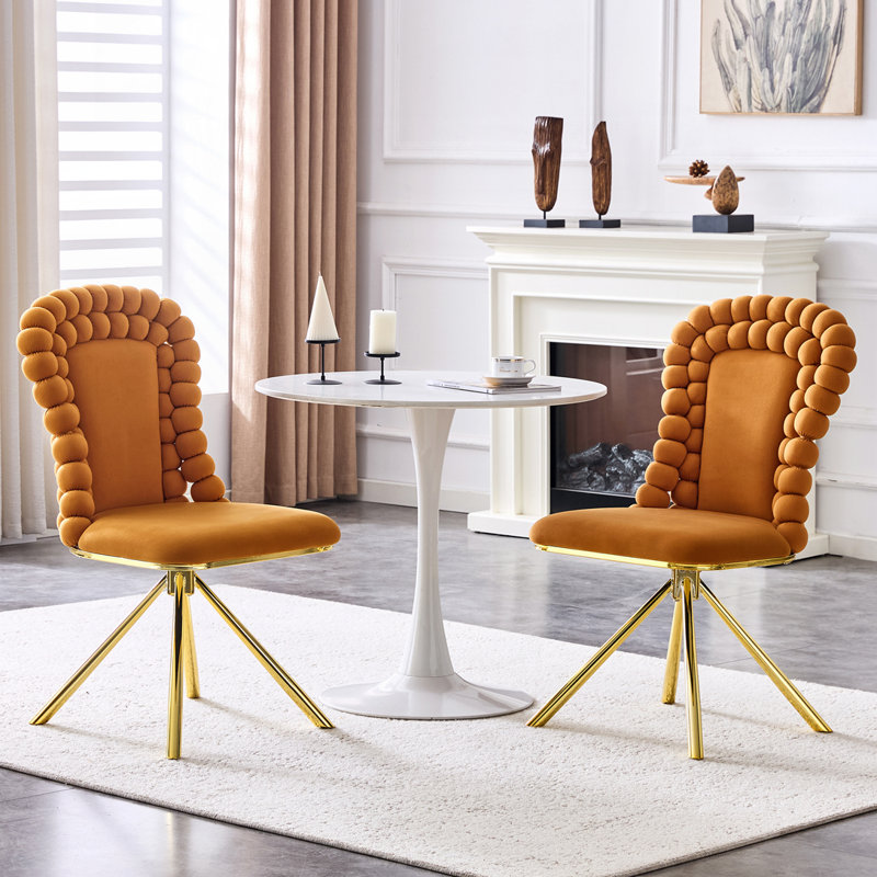 Chaises d'appoint modernes rembourrées pour la salle à manger