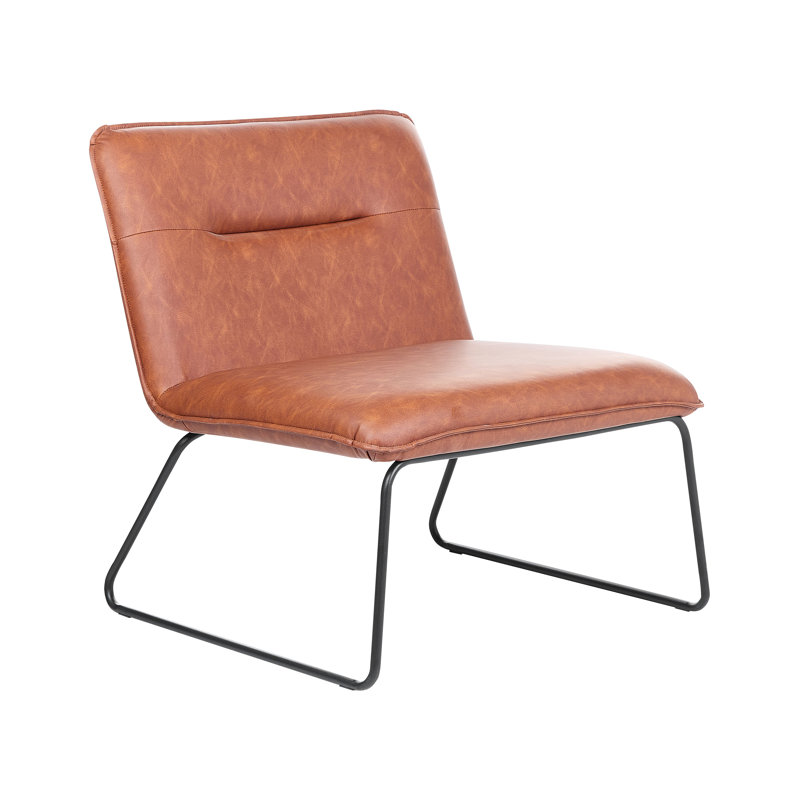 Loeva Faux Leather Side Chair