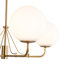 4-light Dimmable Opal Glass Globe Chandelier -758959855
