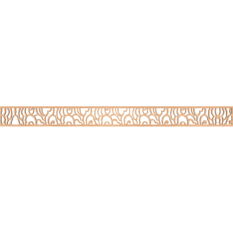 Moulure de panneau Springfield, Noyer blanc, H 4 po x l 46,375 po x P 0,375 po