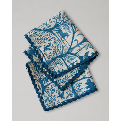 THE ENCHANTED WOODLAND DUSK BLUE NAPKIN SET