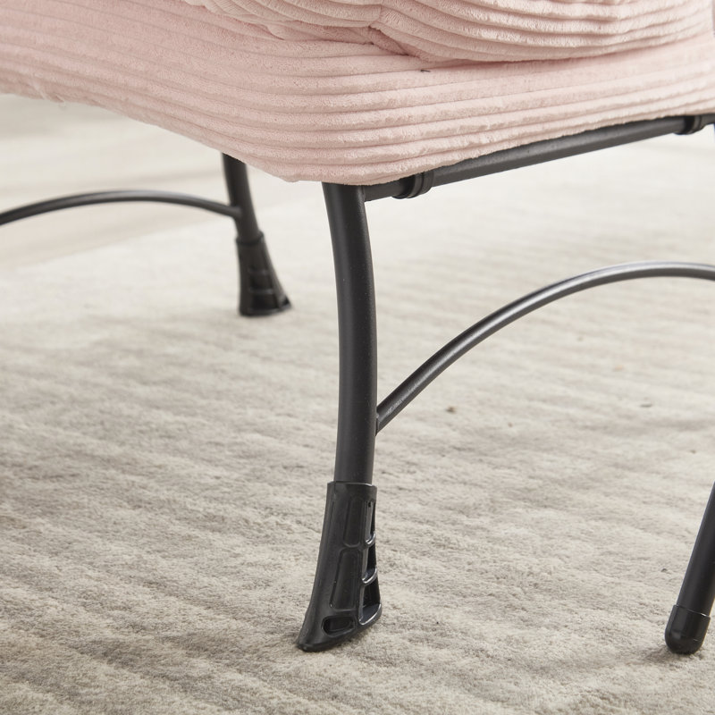 Fauteuil Lazy, Coton rose