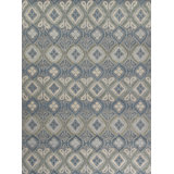 Contemporary Hand Knotted Wool Geometric Area Rug