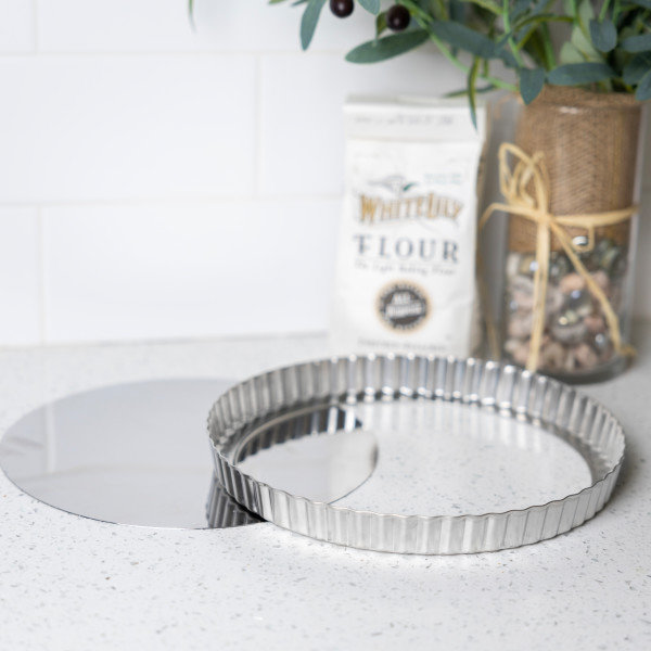 Plat à tarte en acier inoxydable avec fond amovible Fox Run