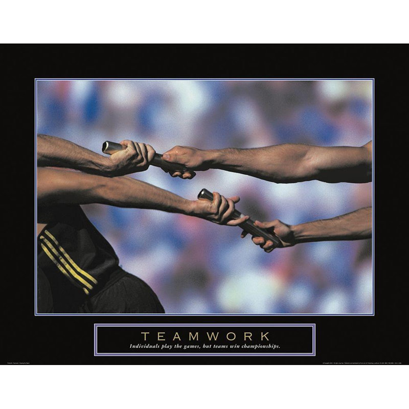 «Teamwork - Track And Field», H 36 po x l 45 po