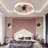 Modern LED Ceiling Fans With Lights Dimmable Embedded Installation Of Thin Ceiling Fans-1434354541