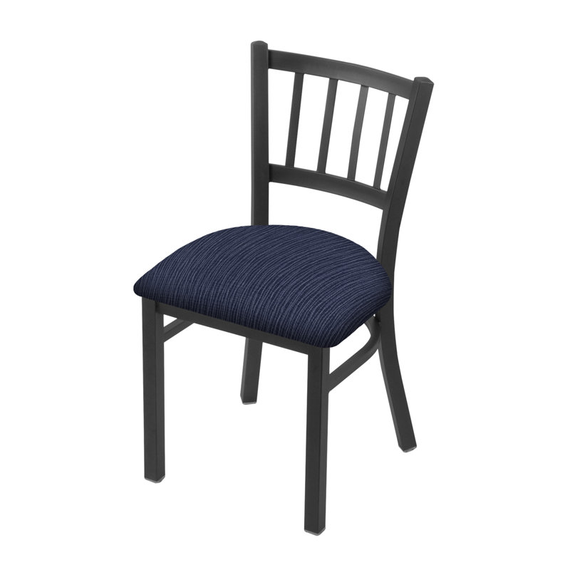 Chaise Contessa 610, Ancrage graphique en tissu, Étain