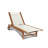 Trakas Montauk Teak Outdoor Reclining Sunlounger-1459565773