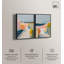Pastel Fields Duo Canvas Print Modern Abstract Art Set by Art Remedy, Black Frame, 36 x 54-1443123621-1443123599