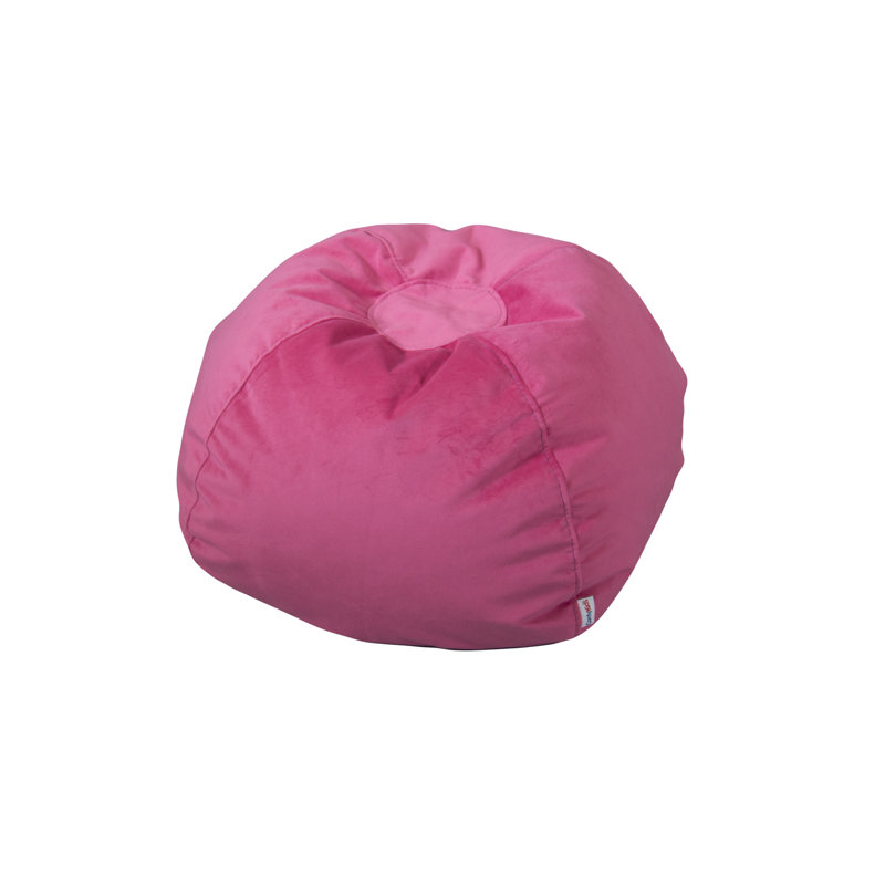 Fauteuil poire standard classique, 15"H x 26"W x 26"D, Bling Pink Polyester