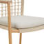 Ensemble de 4 chaises de salle à manger d'extérieur en corde tissée avec coussin Abela-124429304