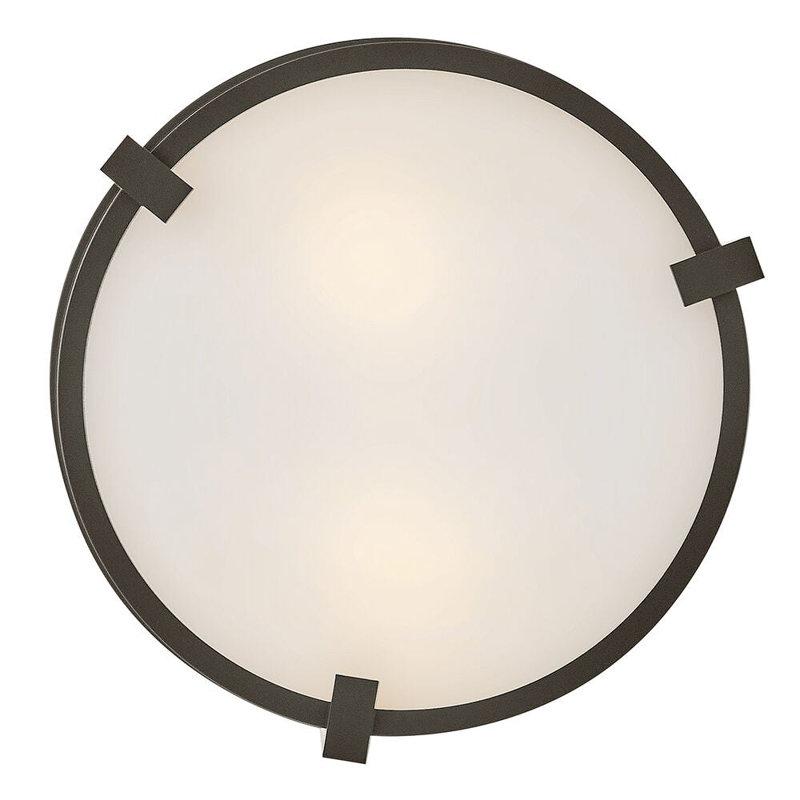 Lowell 2 - Light Outdoor Flush Mount, Oil Rubbed Bronze