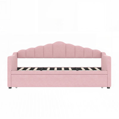 Daybed with Pop-Up Trundle USB Charging and Side Pockets for Modern Comfort and Functionality