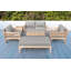 Monterey Outdoor Teak Conversation Set-811188839-847976537
