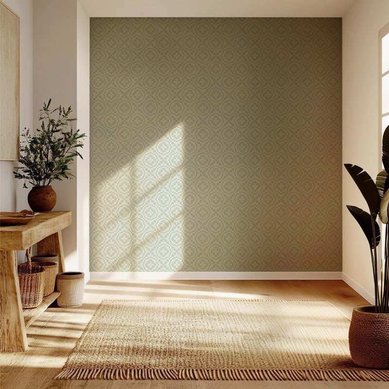 Echo Tile - Wallpaper, Sage, Self-Adhesive, Paper