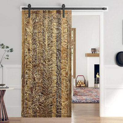 Portes de grange coulissantes en bois sculpté Tree Of Dreams 96x42