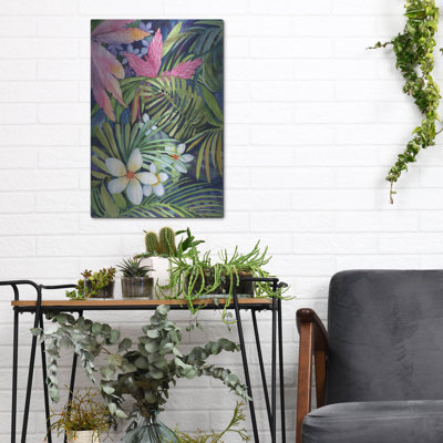 «Tropical Fun» par Kathleen Parr, art mural en métal, 12 po x 16 po