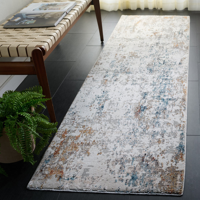 Ellwood Modern 202 Performance Abstract Rug, Runner 2'3" x 8'