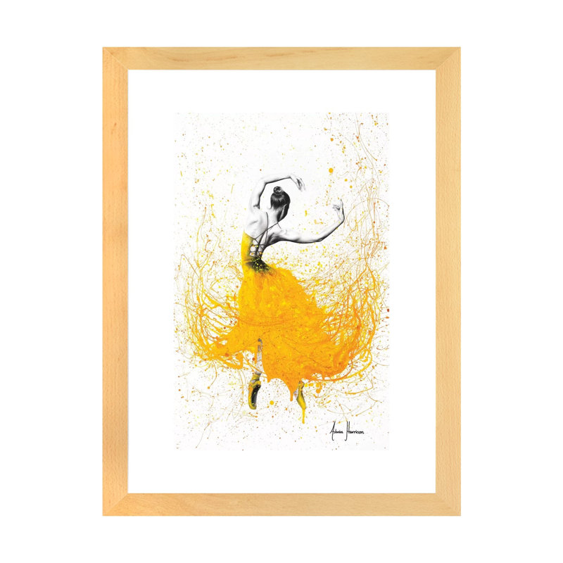 «Daisy Dance» par Ashvin Harrison - impression, Papier bois naturel, Blanc, H 32 po x l 24 po x P 1 po