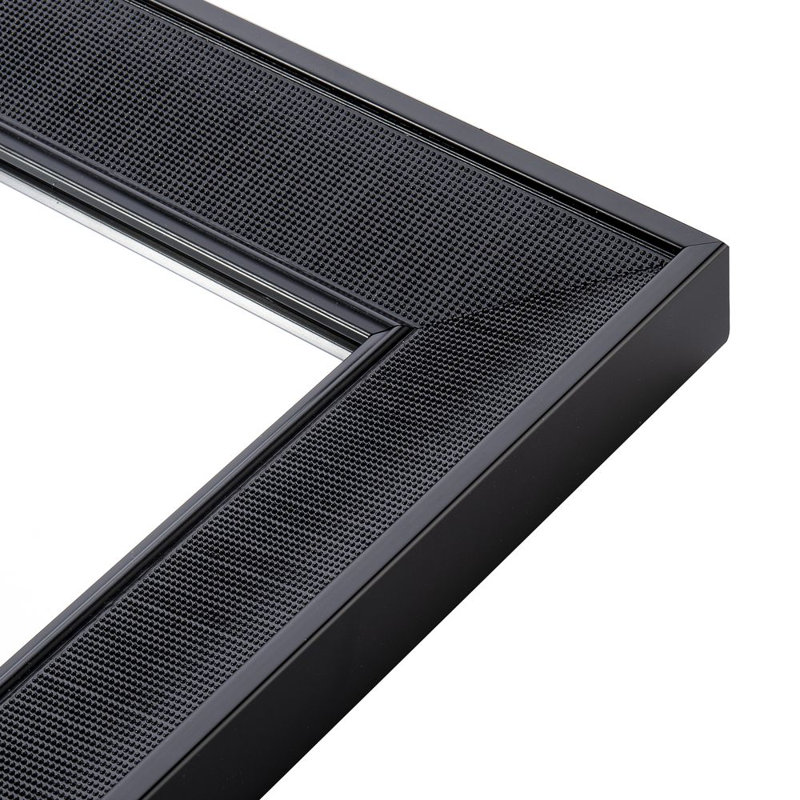 Raven Plastic Flat Leaning Mirror, Black