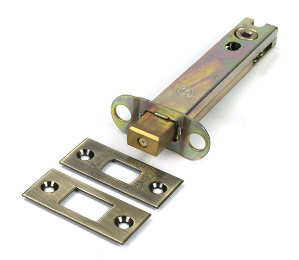 Heavy Duty Tubular Deadbolt, Aged Brass