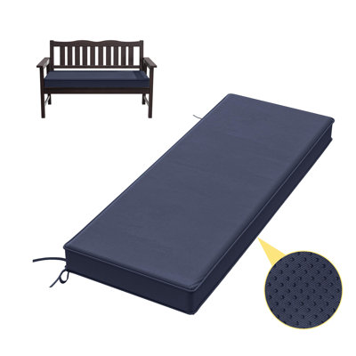 Coussin de banc antidérapant de 3 po d'épaisseur pour une utilisation intérieure et extérieure